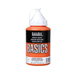 Liquitex Basics Acrylic Paint, 13-1/2 Ounces, Cadmium Orange Hue