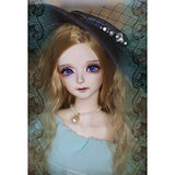 MEESock 22in Charm Girl BJD Doll 1/3 Ball Jointed SD Doll Fashion Dolls Handmade DIY Toys, with Full Set Clothes Shoes Wig Makeup