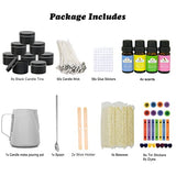 Candle Making Kit, Scented Candle Making Supplies, DIY Arts and Crafts Kits for Adults, Beginners, Kids, Including Wax, Wicks, Scents, Dyes, Melting Pot, Candle tins, Wicks Holder, Sticker and Spoon