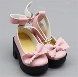 Fully 3 Pairs 6.3cm/2.48" Doll High-Heeled Shoes Fits for 1/4 45cm 17 Inch BJD Dolls