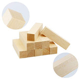 WYKOO 10 Pack Basswood Carving Blocks, 4 X 1 X 1 Inches Soft Solid Wooden Blocks, Unfinished Wood Whittling Blocks for Carving and Whittling, Beginner, Expert