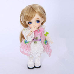 N-R Belle 16cm bjd Doll Joint Resin Doll Simulation Figure DIY Suit with Clothes can be Used as Birthday Gifts for Boys and Girls