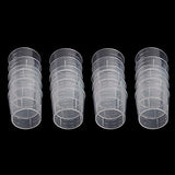 SBYURE 100 Pack 30ml Plastic Graduated Cups Clear Measuring Cups with 100 Pack Wooden Stirring Sticks for Mixing Paint, Stain, Epoxy, Resin