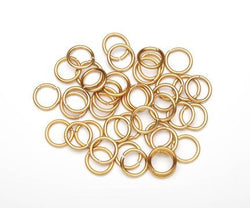15MM (.59in.) Aluminum Jump Rings (Gold, 72 pieces/bag)