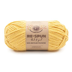 Lion Brand Yarn Re-Spun Thick & Quick Yarn, Sunshine