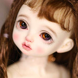 HMANE BJD Dolls Eyes, 16mm Glass Eyeball for BJD Dolls - Amber (No Doll)