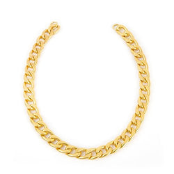 Jewelry Designer 150931 Chain Curb Metallic Large, 15", Gold