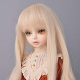 Doll Wig for 1/3 BJD Doll Wig Girls Gift Temperature Synthetic Fiber Long Straight Synthetic Hair