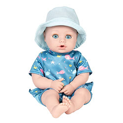 Adora Beach Baby Doll Sunny, 13 inch Beach Toy with Sun Activated Freckles & Rosy Cheeks