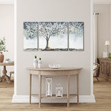 Tree Wall Art, Tree of Life Wall Art, HIWILDOO Hand Painted Large Pictures for Dining Room Living Room Artwork for Walls (Overall 24x48 inch, Multi-style)