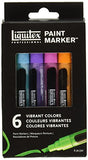 Liquitex 6 Piece Vibrant Professional Fine Paint Marker Set