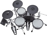 Roland V Streamlined Acoustic-Style Electronic Drum Kit with Shallow-Depth Shells and TD-07 Module (VAD103-1), Black