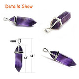 Wholesale 10PCS Genuine Quartz Stone Healing Point Reiki Chakra Pendants Charms Bulk for Jewelry