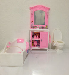 My Fancy Life Dollhouse Furniture- Bath Room with Bath Tub and Vanity