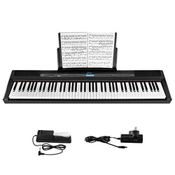 Donner DEP-20 Beginner Digital Piano 88 Key Full Size Weighted Keyboard, Portable Electric Piano with Sustain Pedal, Power Supply