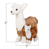 ArtCreativity Llama Stuffed Toy, 1 PC, Soft Mom and Baby Llama Plush Toy for Kids, Cute Home and Nursery Animal Decorations, Zoo Party Prop, Best Birthday Gift Idea, 8 Inches Tall