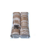 RayLineDo 8Pcs Natural Burlap Ribbon Rolls with White Laces for DIY Handmade Christmas Gift Wedding