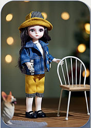 BJD Doll,Twelve Constellations Dolls 13 Ball Jointed Doll with Full Set of Clothes Coat Shoes Wig Pants Accessories DIY Toys,Interesting Toy Kids Toys Leo