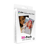 Zink Polaroid Eva Case for Snap & Snap Touch Instant Print Digital Camera (Black) & 2"x3" Premium Instant Photo Paper (20 Pack) Compatible with Polaroid Snap, Snap Touch