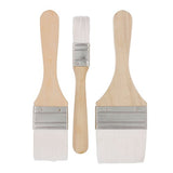 US Art Supply 3 Pack of Variety Size Synthetic Bristle Paint, Chip and Utility Paint Brushes for