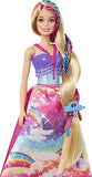 Barbie Dreamtopia Twist ‘n Style Princess Hairstyling Doll (11.5-in Blonde) with Rainbow Hair Extensions & Accessories, Gift for 3 to 7 Year Olds