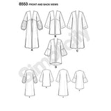 Simplicity Creative Patterns US8553A Tops, Vest, Jackets, Coats