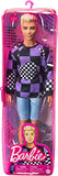 Barbie Ken Fashionistas Doll #191, Blonde Cropped Hair, Checkered Sweater, Denim Shorts, White Sneakers, Toy for Kids 3 to 8 Years Old