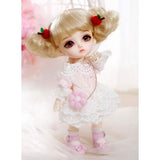 HGFDSA BJD Doll 1/8 SD Dolls 6.3 Inch Dolls with Gift Box Joints Doll DIY Toys with Clothes Outfit Shoes Wig Hair Makeup Best Gift for Girls