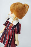 JD160 6-7inch YOSD Classical Twist Mohair BJD Doll Wigs (Ginger)