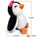 EpicKids Girl Penguin Plush - Stuffed Animal Toy - Suitable For Babies and Children - 5 inches