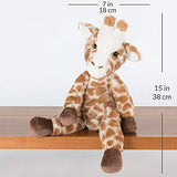 Vermont Teddy Bear Soft Giraffe - Soft Giraffe Stuffed Animal, Plush Toy for Kids, Brown, 15 inches
