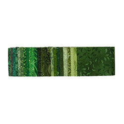 Wilmington Prints Essential Gems Emerald Forest 2.5in Strips