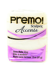 Sculpey Premo Premium Polymer Clay translucent white 2 oz. [PACK OF 5 ]