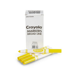 Crayola 12 Count Original Bulk Markers, Yellow