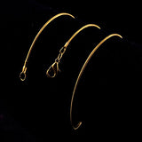 Gold Chain 18K Gold Plated Snake Chains for Necklace Jewelry Making 18inch 24pcs 1.2mm with Lobster