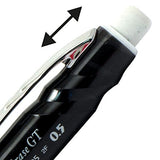 Pentel Twist-Erase GT, 0.5mm, Mechanical Pencil Transparent Black barrel, Box of 12 (QE205A)