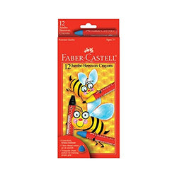 Faber Castell FC129112 Beeswax Crayons, 9.75" Height, 4.5" Width, 0.75" Length (Pack of 12)
