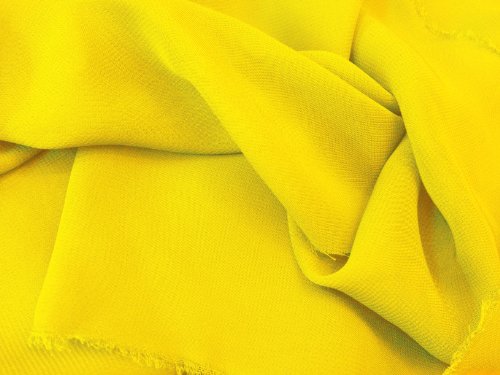 Chiffon Sunshine Yellow 58 Inch Fabric By the Yard (F.E.®)