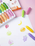 Peanut Crayons for Toddlers, Pastel 24 Colors Non-Toxic Crayons, Easy to Hold Washable Safe Toddler Crayons for Kids, Coloring Art Pastel Colors
