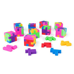 Super Z Outlet Colorful Puzzle Erasers Miniature Pencil Erasers Children Party Favors, Classroom