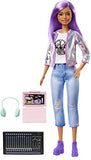 Barbie Career of The Year Music Producer Doll (12-in), Colorful Purple Hair, Trendy Tee, Jacket & Jeans Plus Sound Mixing Board, Computer & Headphone Accessories, Great Toy Gift