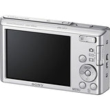 Sony DSC-W830 Digital Camera (Silver) (DSC-W830) + Case + 64GB Card + Card Reader + Flex Tripod + Memory Wallet + Cleaning Kit