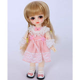 MEESock 1/8 BJD Doll Clothes, Handmade Pink Lace Princess Dress for SD Girl Doll (Only Clothes, No Dolls and Other Accessories)