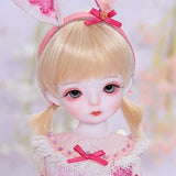 YNSW BJD Doll,Pink White Dress with Ear Hair Accessories 1/6 SD Doll 10 Inch 26 cm Ball Jointed Dolls Toy Gift for Child