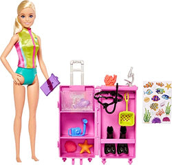 Barbie Marine Biologist Doll and Playset (Light Skin Tone)