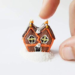 1:12 Halloween Miniature Dollhouse gingerbread house