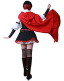miccostumes Women's Red Rose Halloween Cosplay Costume (Women m)