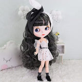Outfits for Blyth Doll Purple Angel Princess Dress Lady Skirt Suit for 1/6 BJD ob24 Anime Girl (Color: Like The Photo, #3)