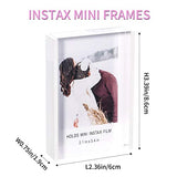 Instax Mini Frames 2x3 Masqudo Polaroid Picture Frame Clear Cute Photo Frames for Tabletop Desktop Freestanding Sliding Photo Display for Fujifilm Polaroid Film