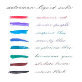Waterman 50ml Ink Bottle for Fountain Pens, Intense Black Ink (S0110710)